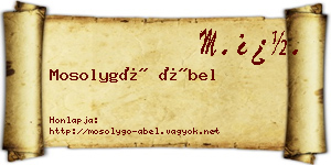 Mosolygó Ábel névjegykártya